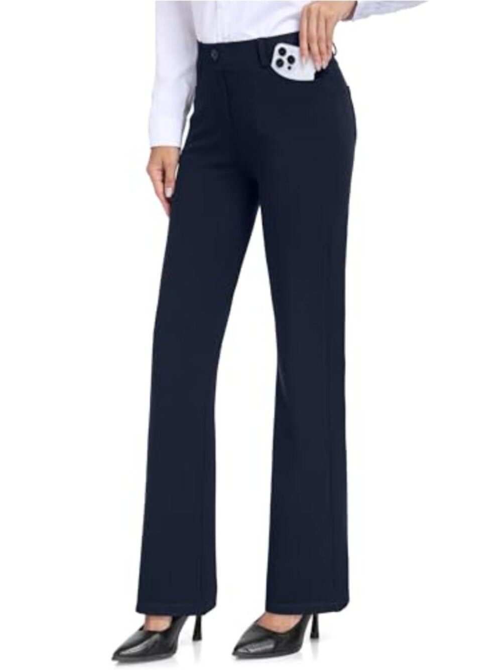 Tall Women's Bootcut Dress Pants Stretch Yoga Slacks Office Business Casual